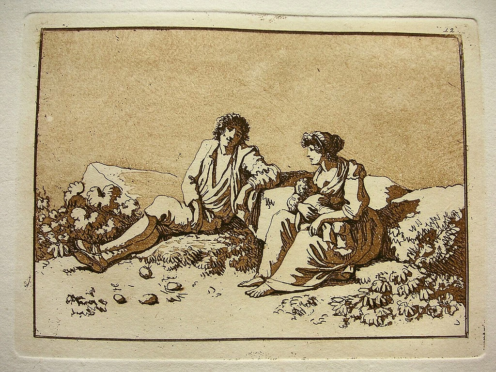 Da 'Costumi romani', famiglia a riposo